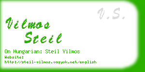 vilmos steil business card